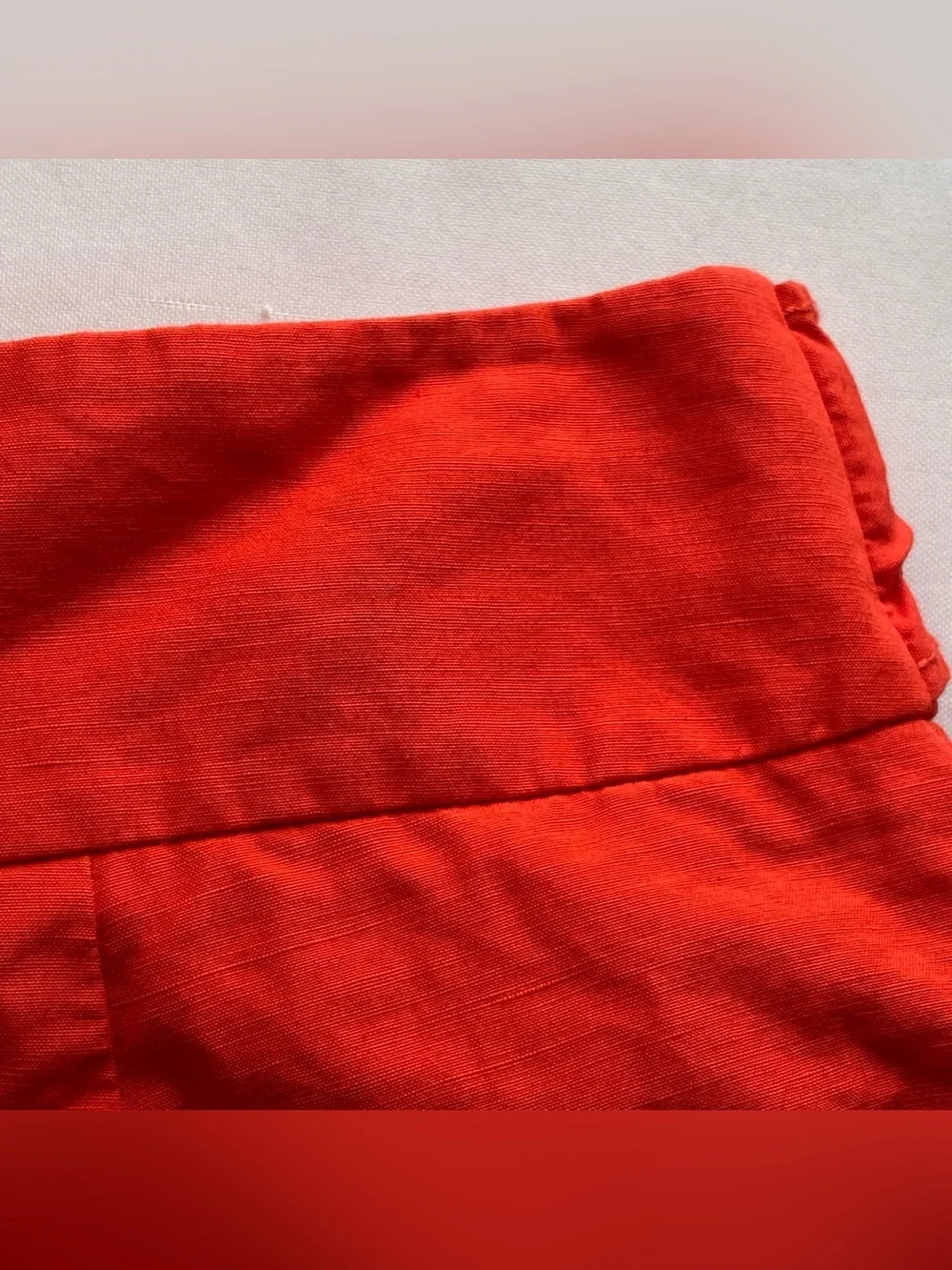 Kate Spade Cherry Pepper Slub Linen/ Cotton Colotte Scenic Route Pants Size 2